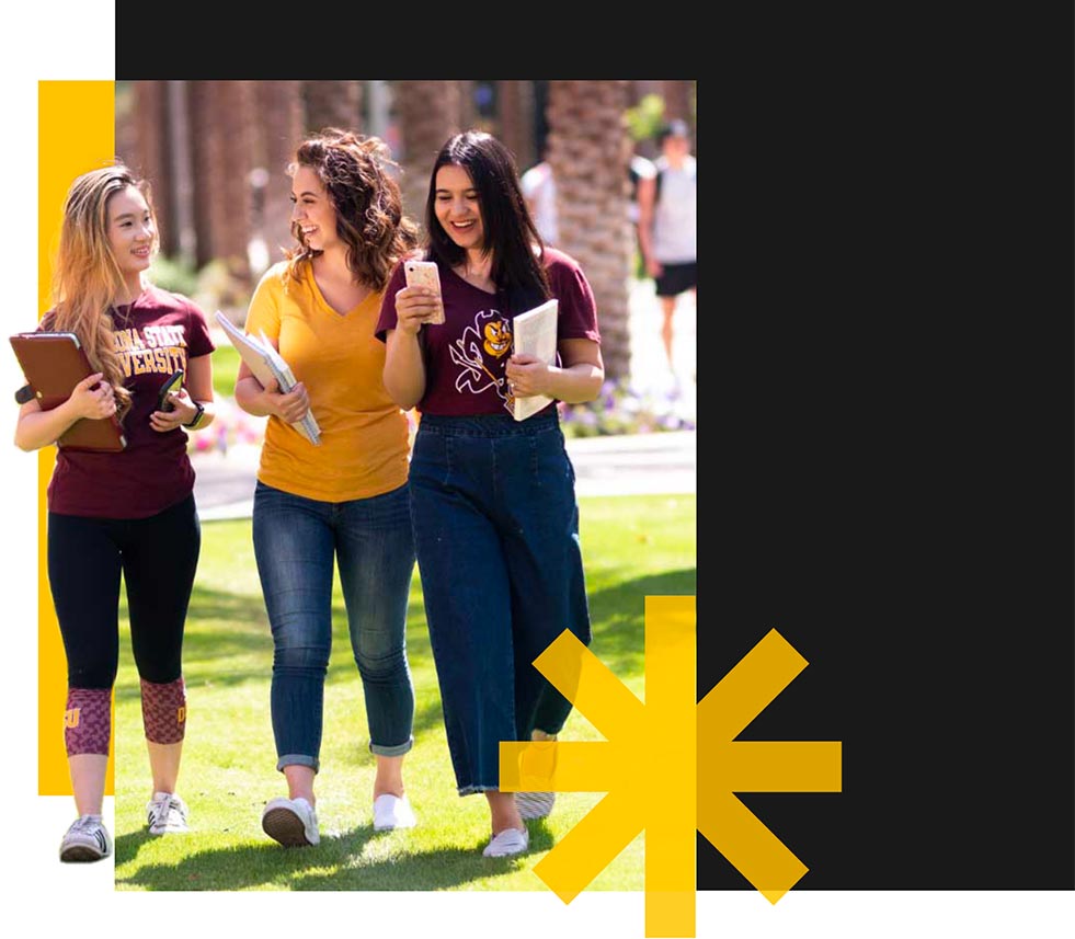 LEAD students walking on campus
